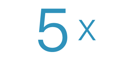 5倍